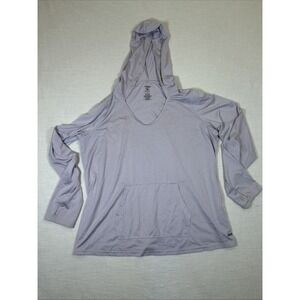 Athletic Works Women's Long Sleeve Dri More with Hoodie XL Lavender